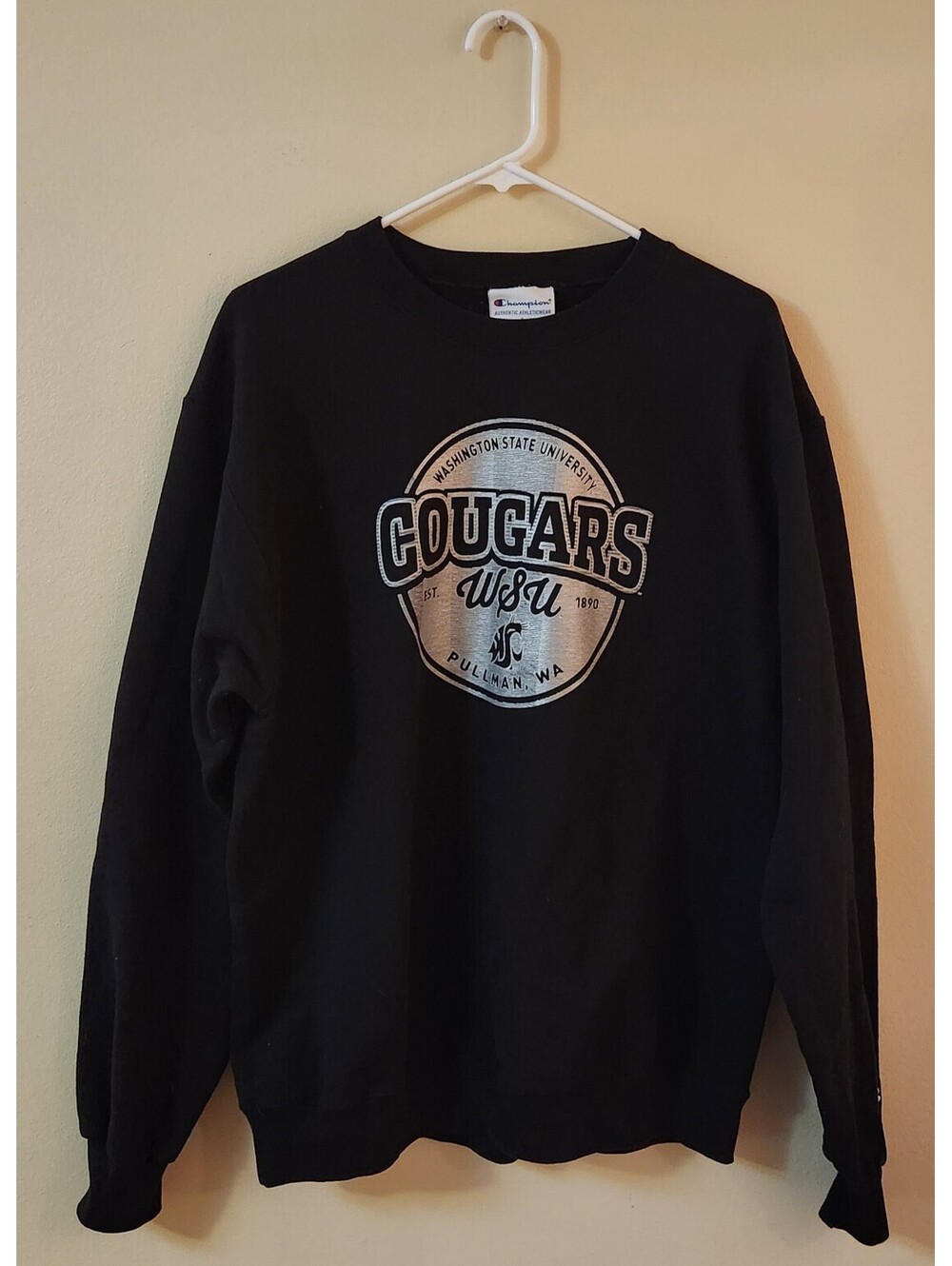 Washington State Cougars Champion Mens Large Longsleeve Pullover WSU Gear